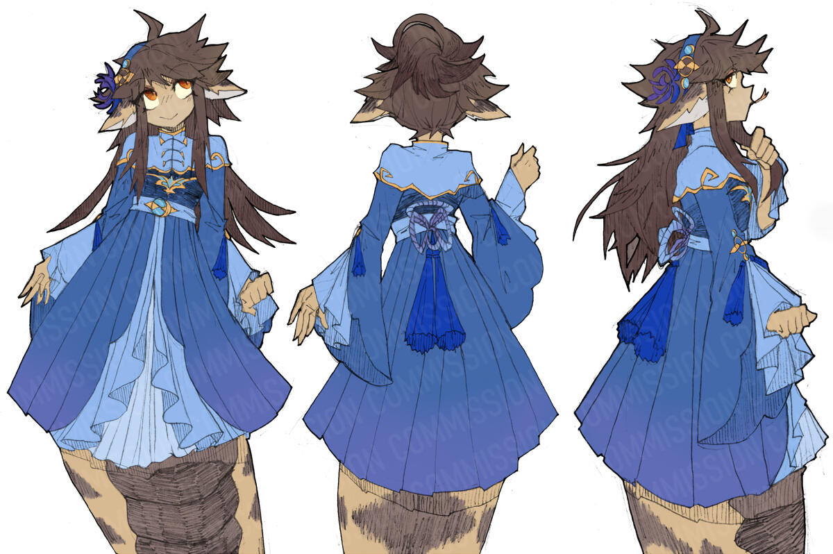 Colored sketch page